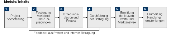 Vorgehensweise zur Durchf&uuml;hrung der Conjoint Analyse