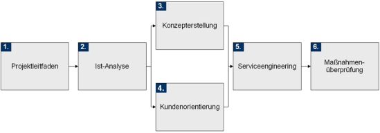 Vorgehensweise zur Umsetzung des Konzepts Service to Success