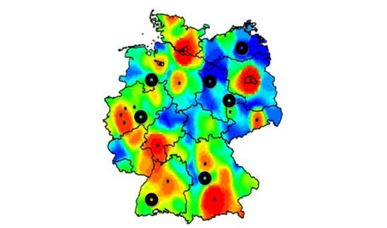 Heat-Map Quellen, Senken Analyse