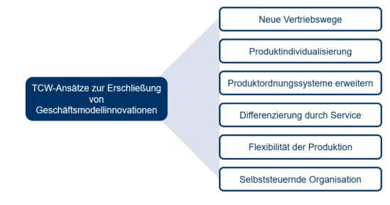 Ansätze von TCW zur Findung von Geschäftsmodellinnovationen