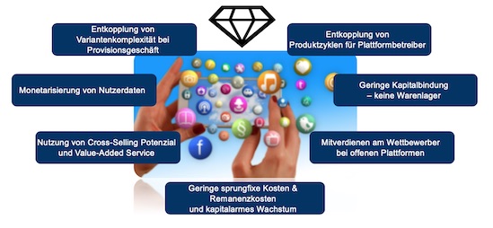 Wertgenerierung und Risikodiversifizierung durch Plattformen und Services
    